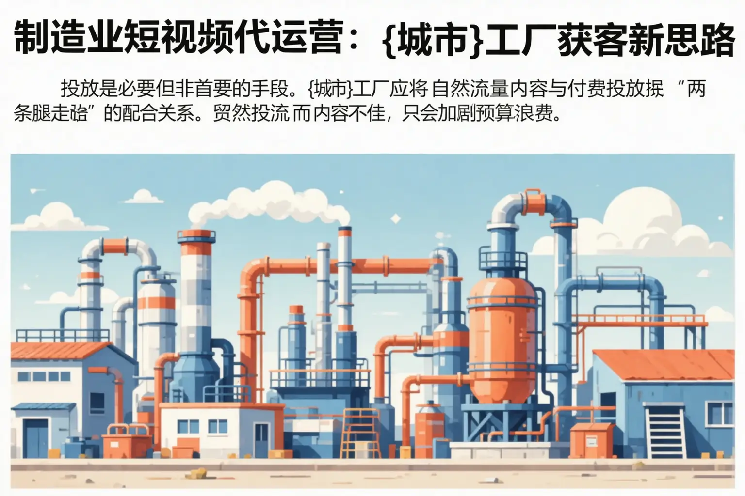 制造业短视频代运营：吉林工厂获客新思路
