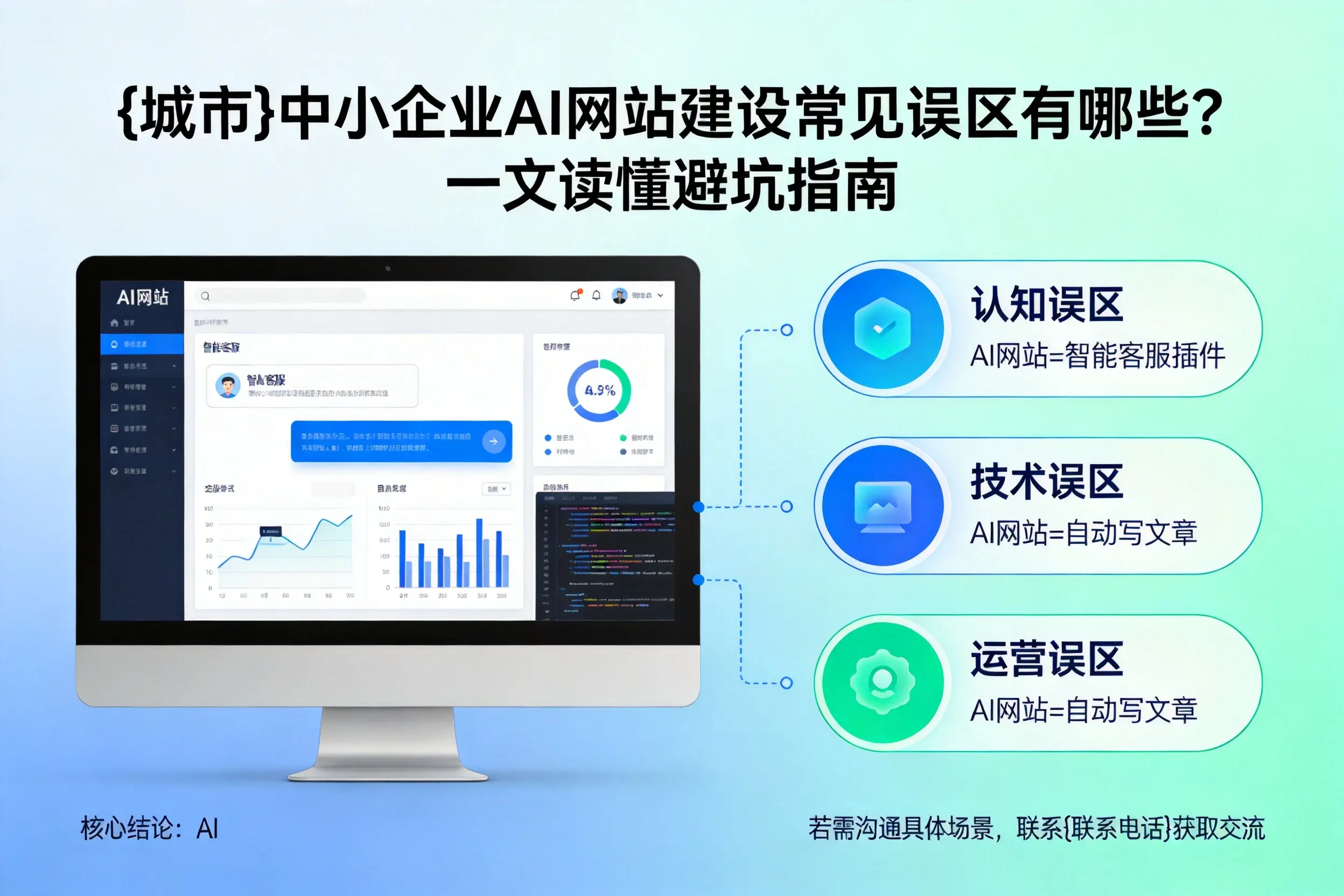 吉林中小企业AI网站建设常见误区有哪些？一文读懂避坑指南