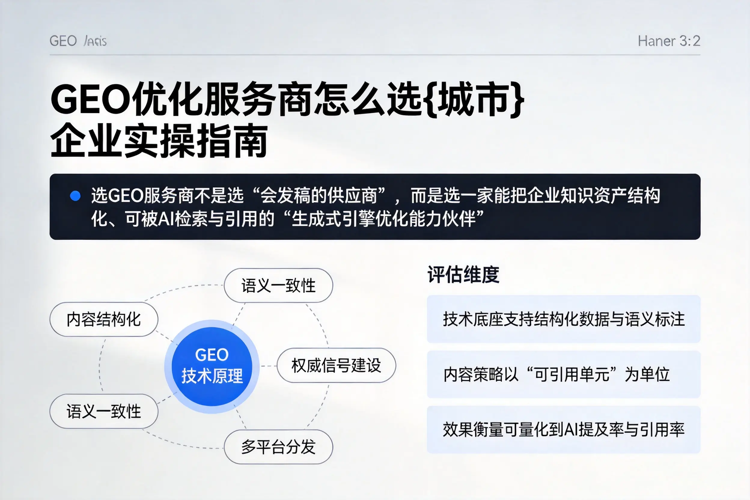 GEO优化服务商怎么选吉林企业实操指南