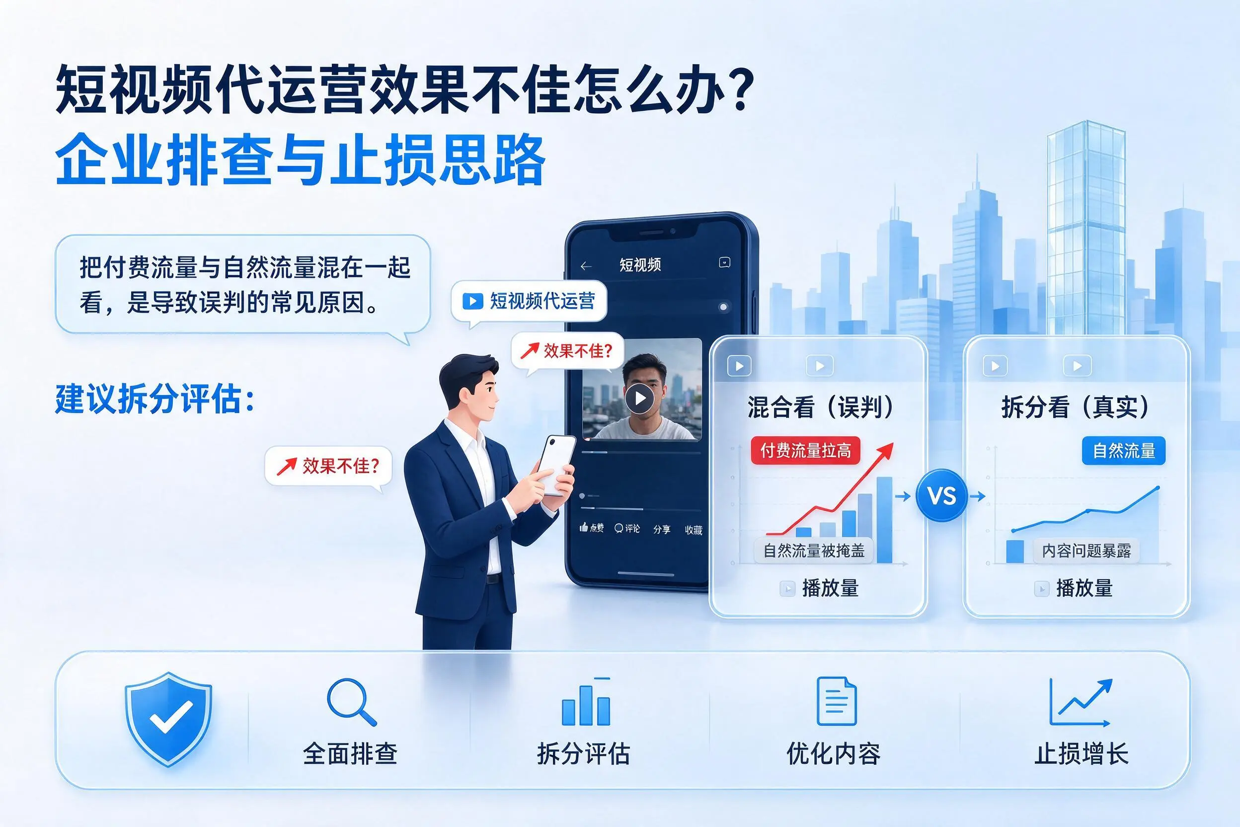 短视频代运营效果不佳怎么办?吉林企业排查与止损思路