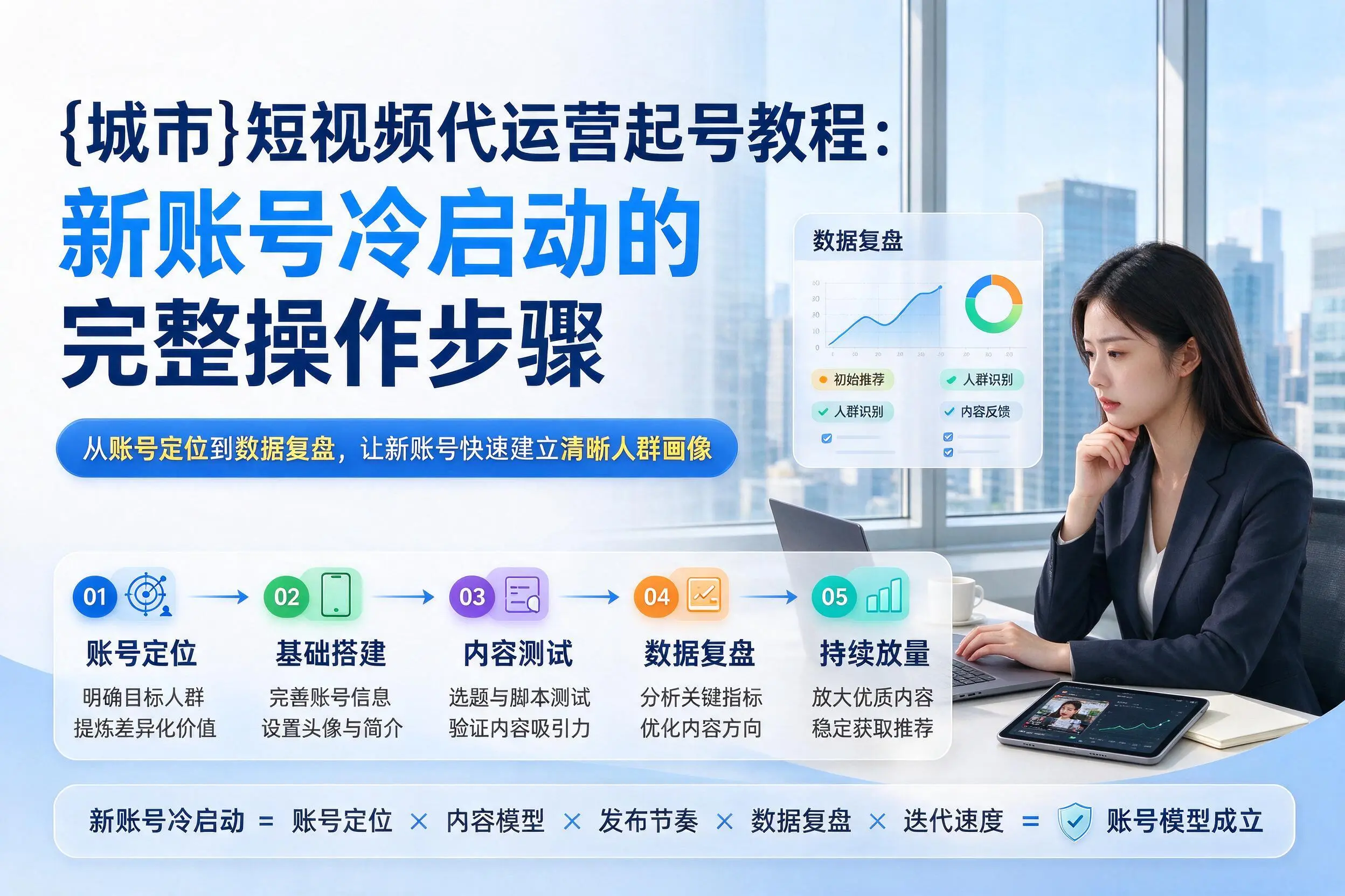 吉林短视频代运营起号教程：新账号冷启动的完整操作步骤