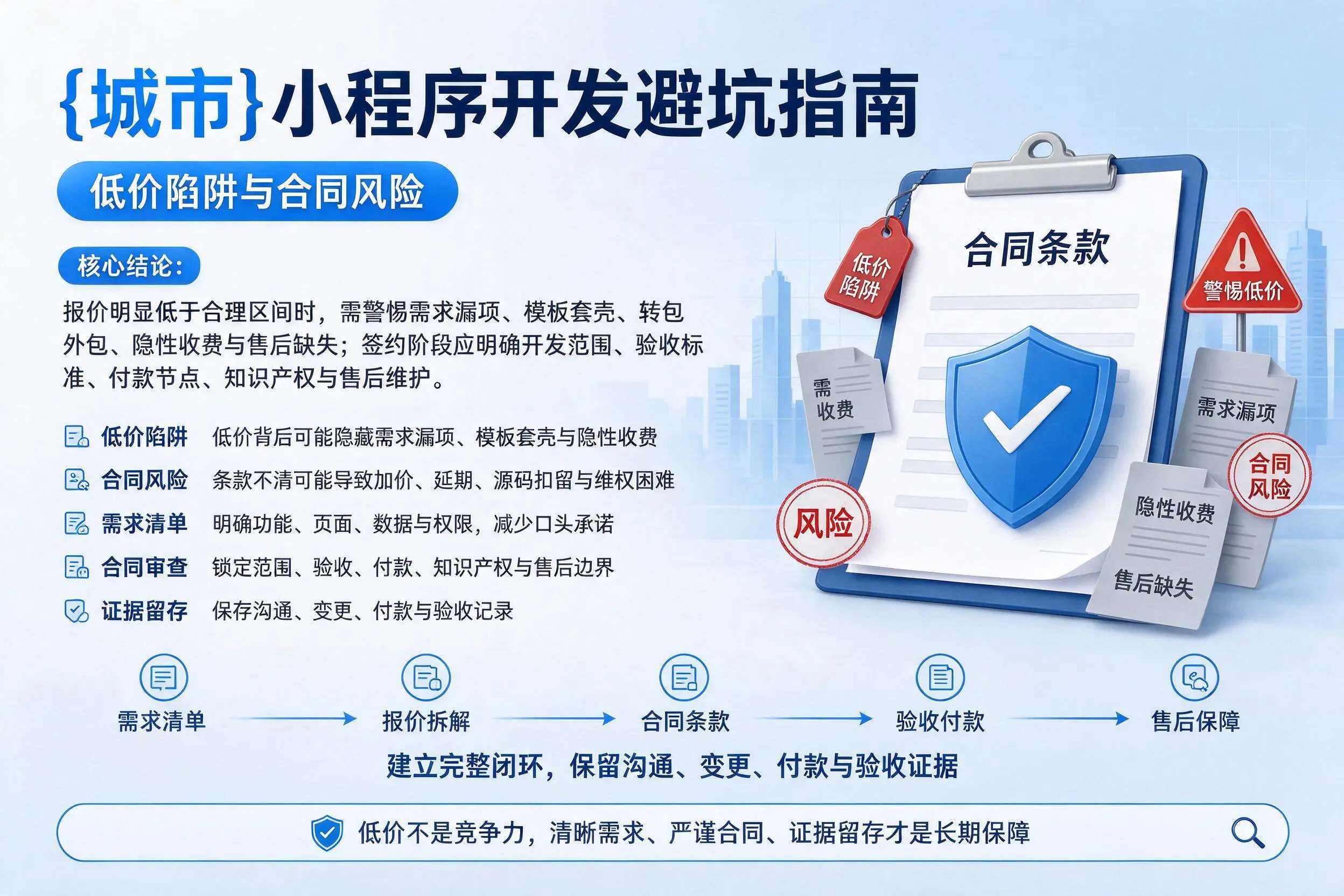 吉林小程序开发避坑指南：低价陷阱与合同风险