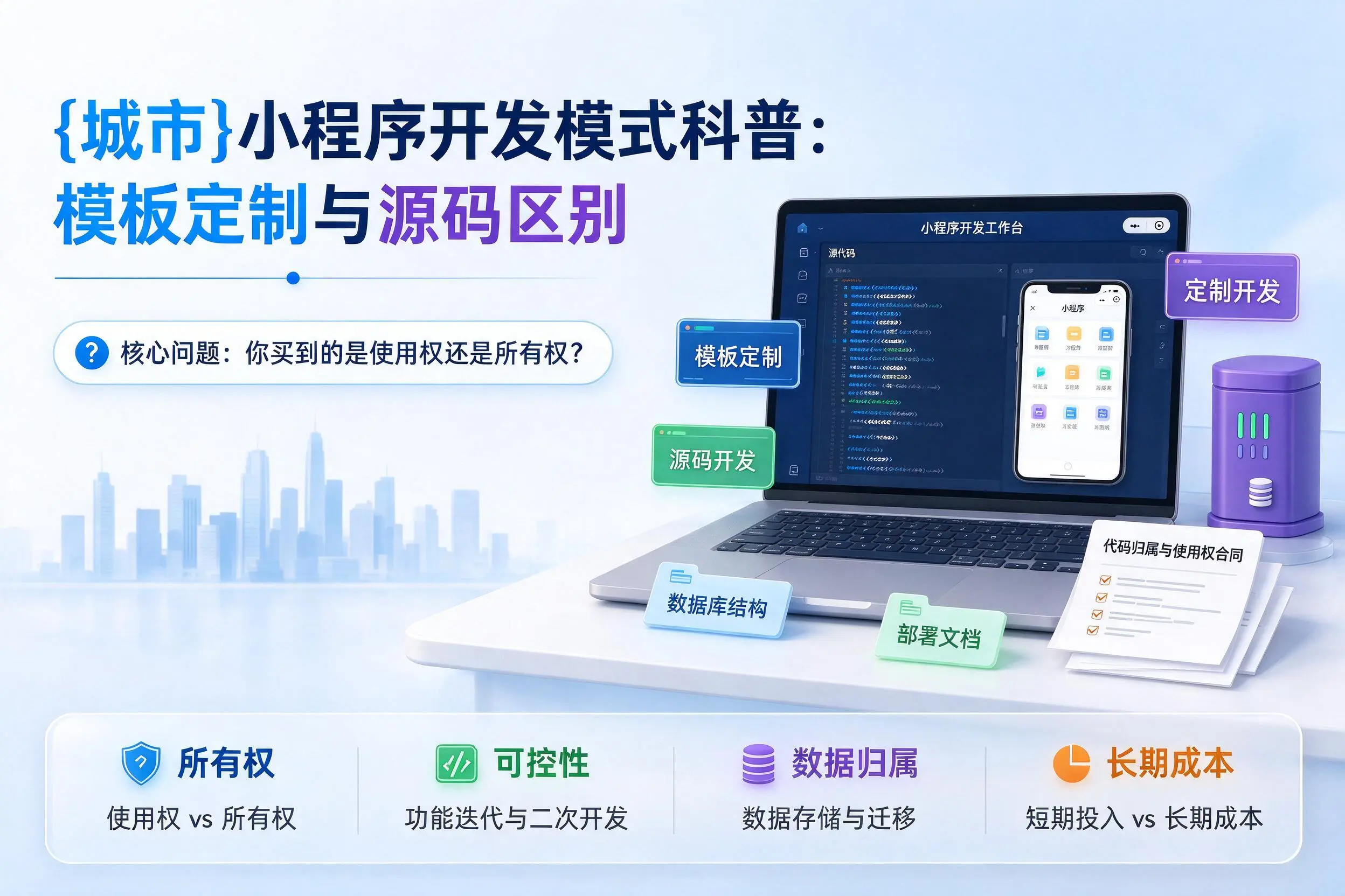 吉林小程序开发模式科普:模板定制与源码区别