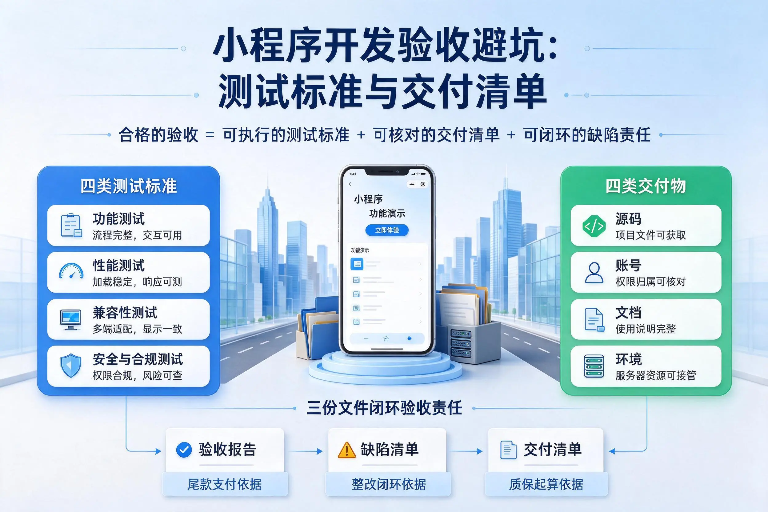 吉林小程序开发验收避坑：测试标准与交付清单