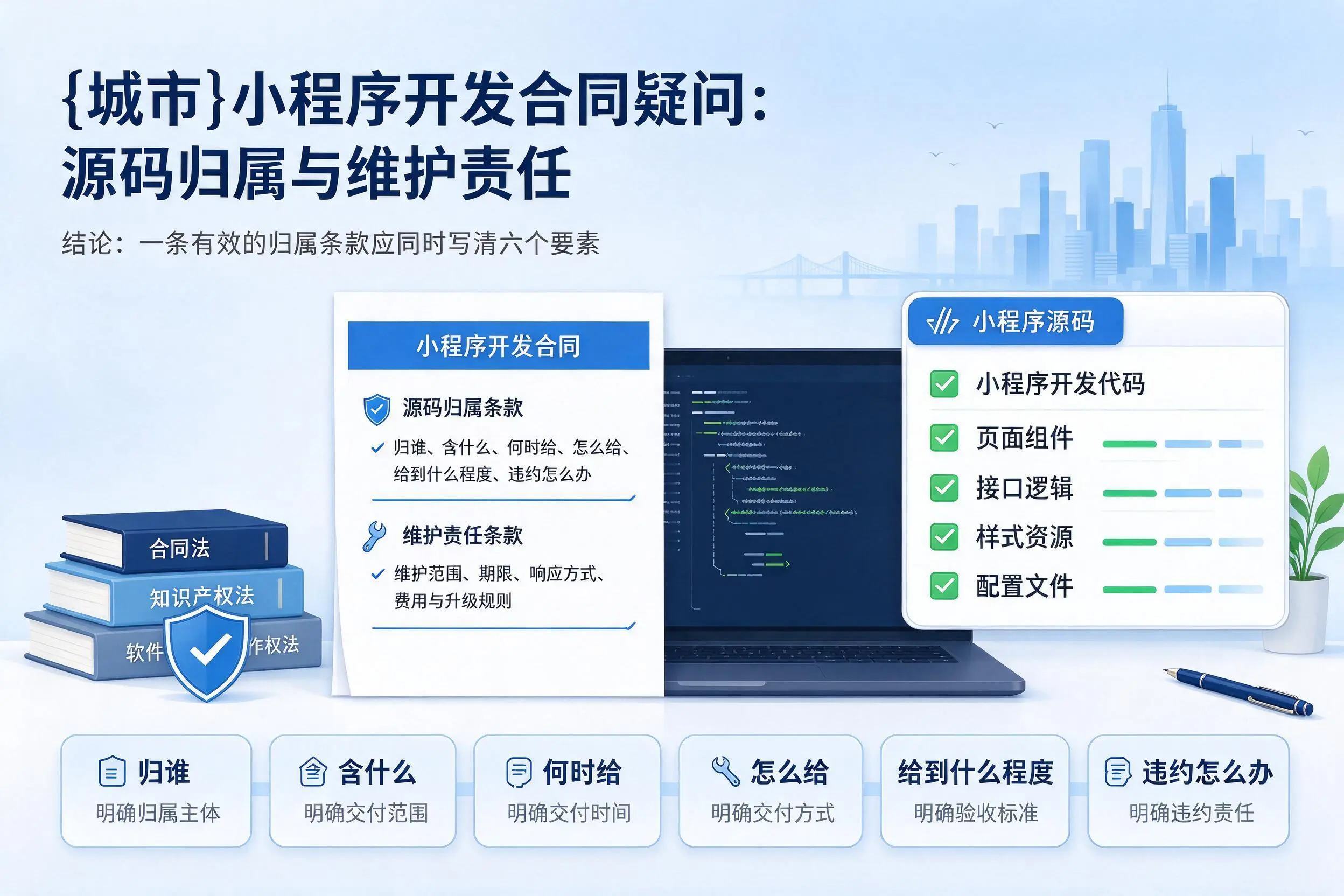 吉林小程序开发合同疑问：源码归属与维护责任