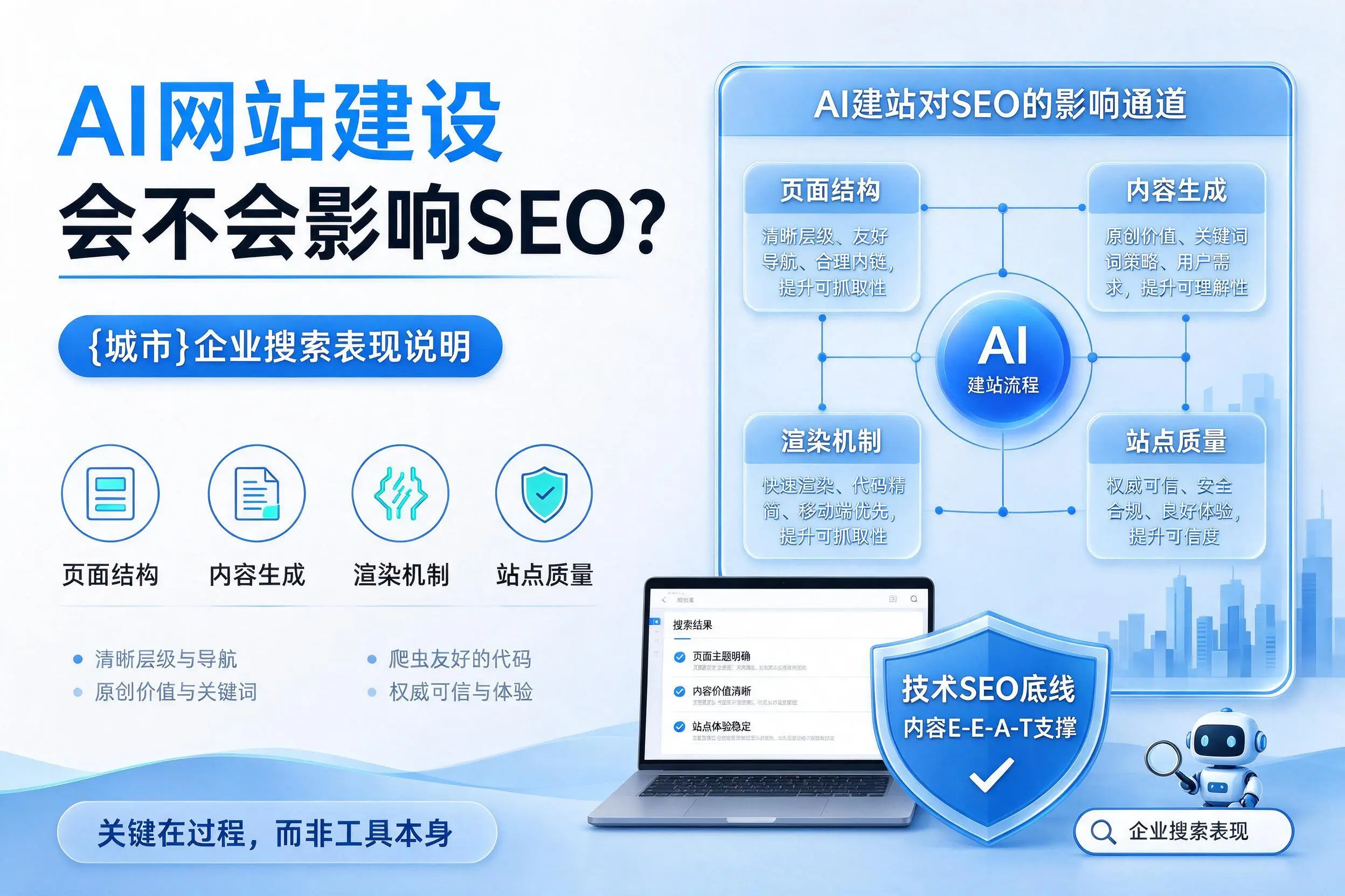 AI网站建设会不会影响SEO？吉林企业搜索表现说明