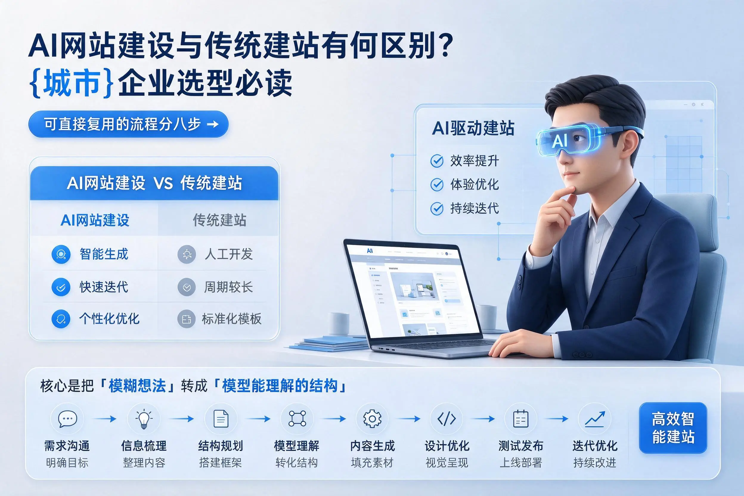 AI网站建设与传统建站有何区别？吉林企业选型必读