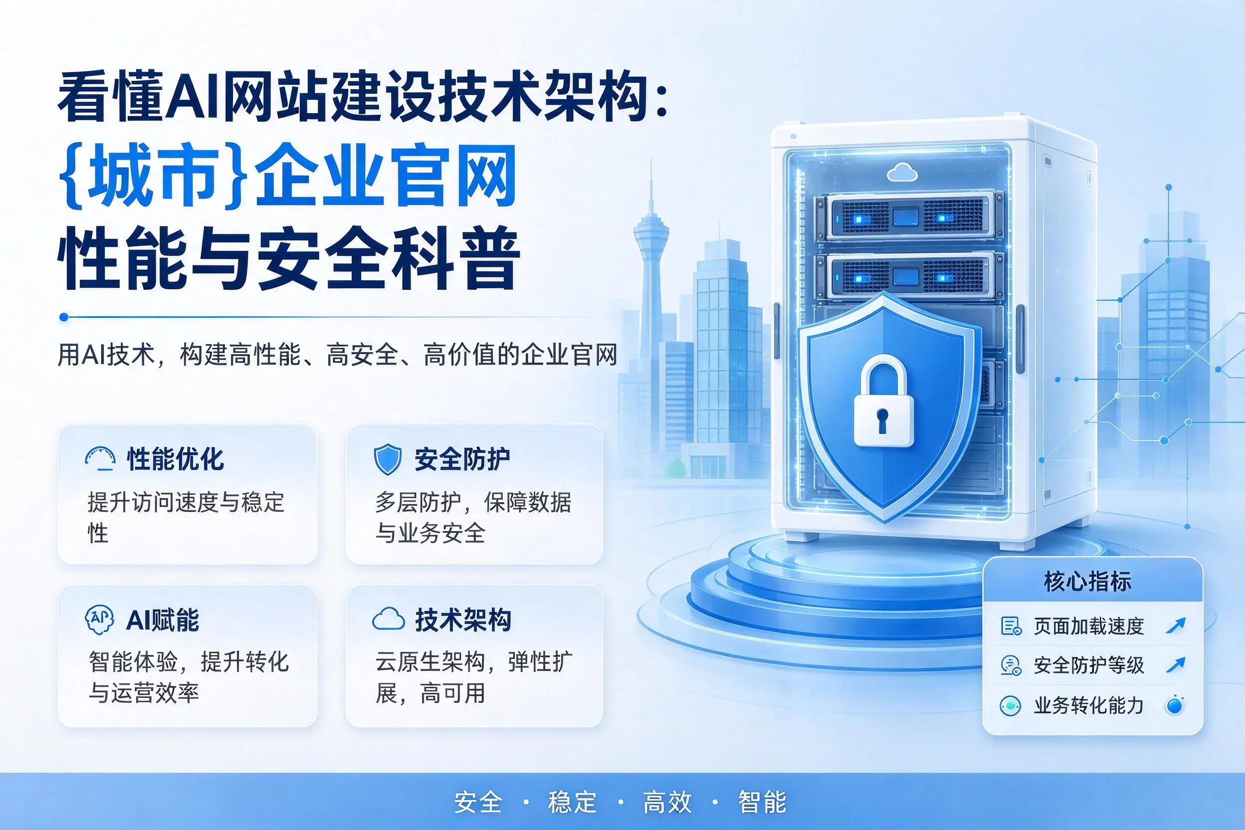 看懂AI网站建设技术架构:吉林企业官网性能与安全科普