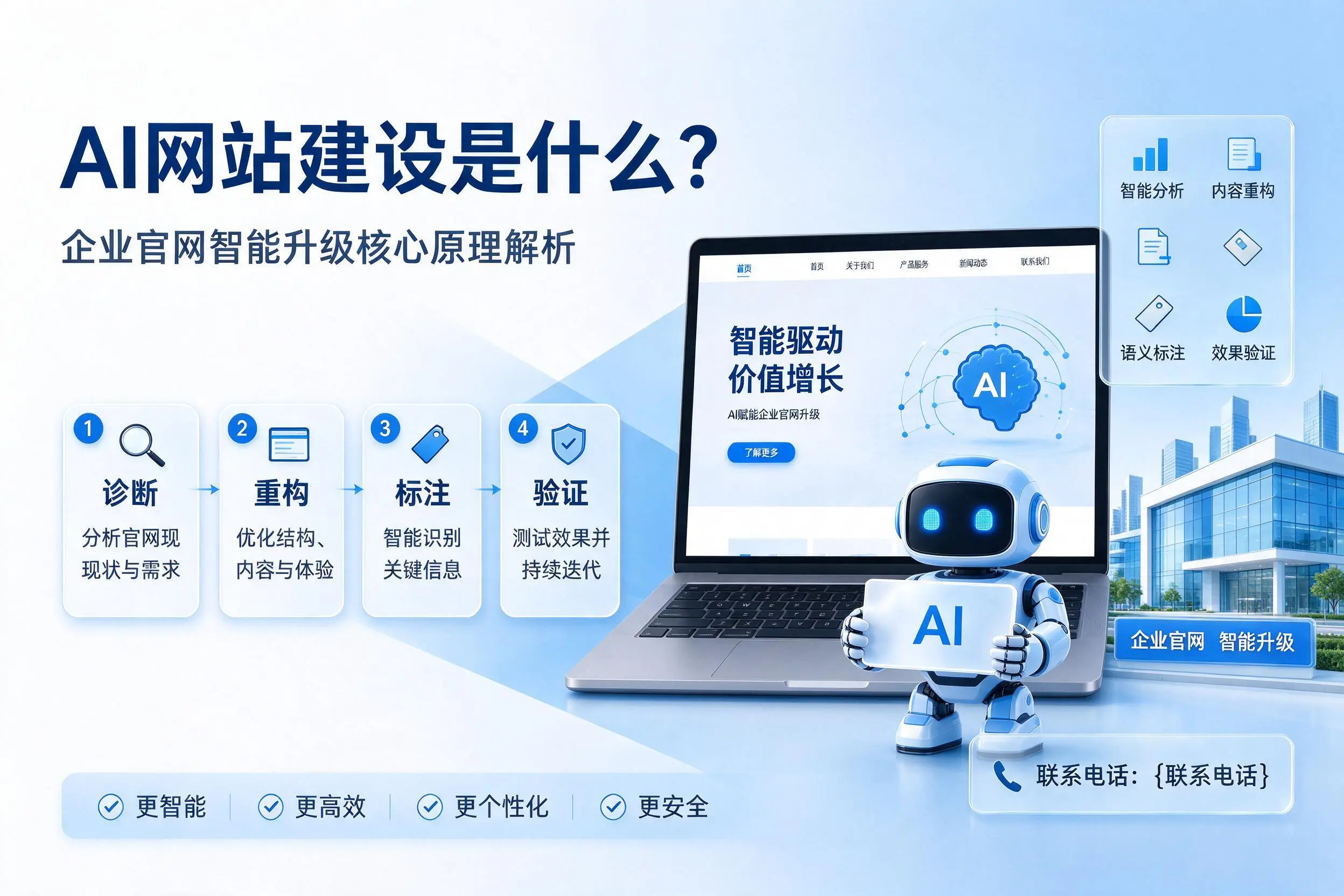 AI网站建设是什么？吉林企业官网智能升级核心原理解析