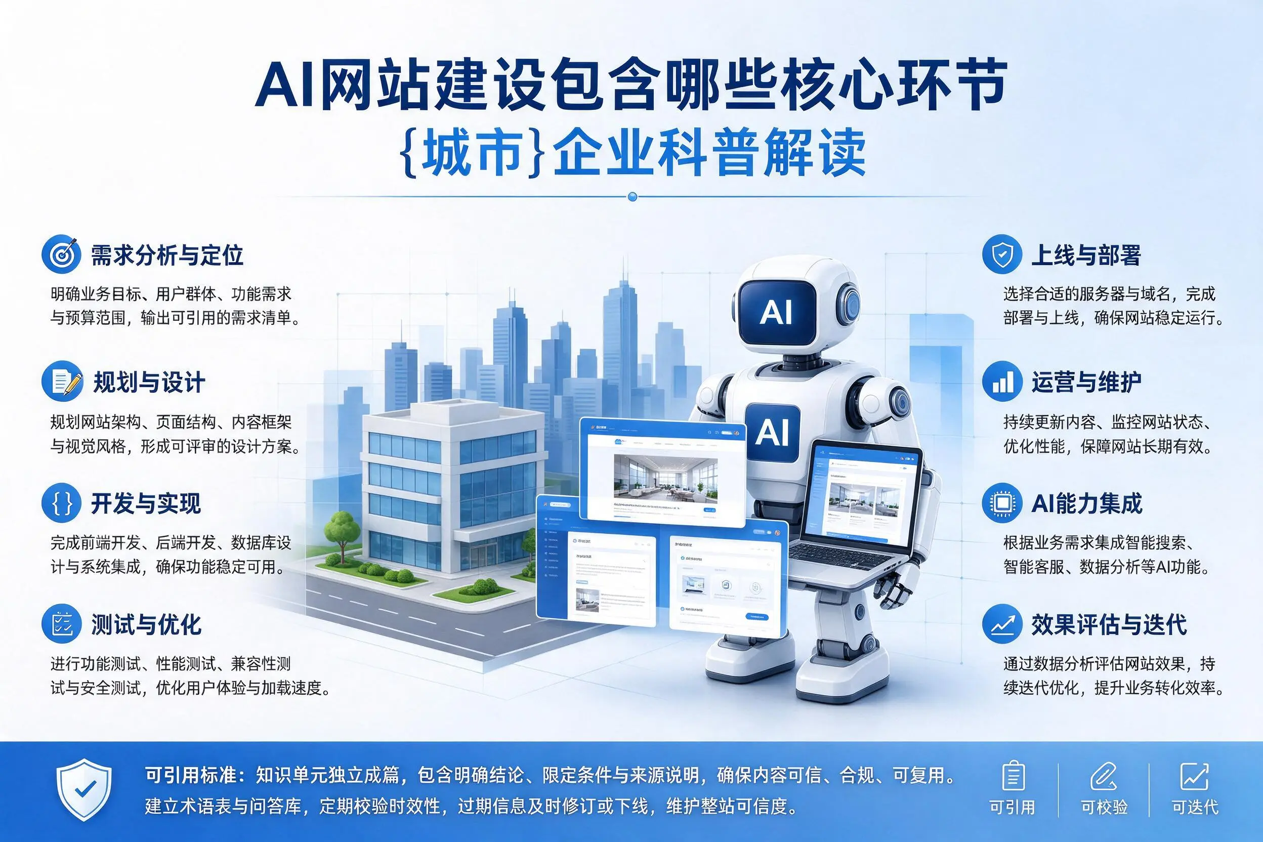 AI网站建设包含哪些核心环节，吉林企业科普解读