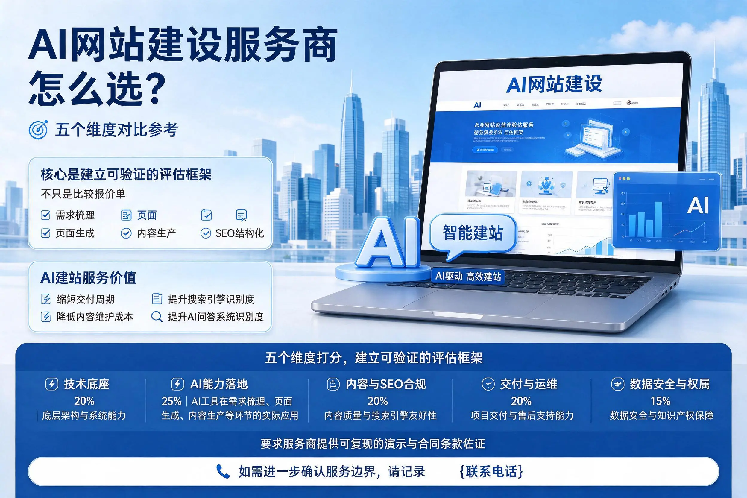 吉林AI网站建设服务商怎么选？五个维度对比参考