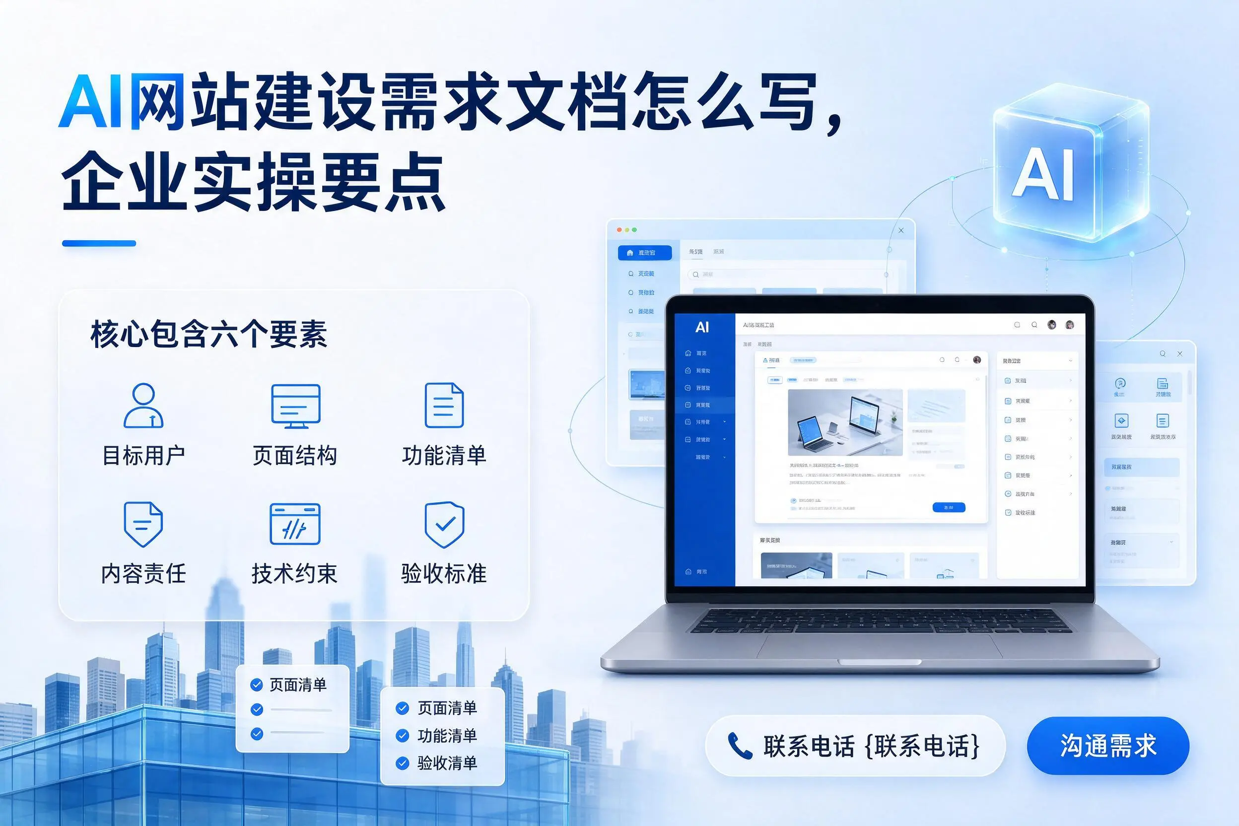 AI网站建设需求文档怎么写，吉林企业实操要点