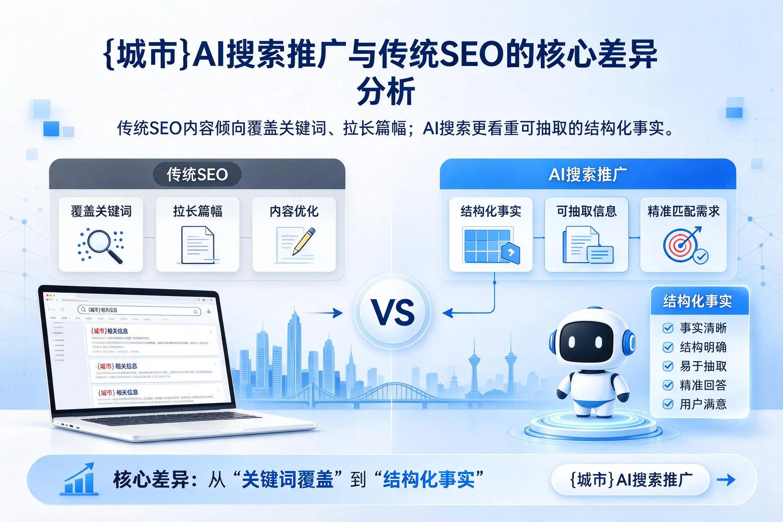 吉林AI搜索推广与传统SEO的核心差异分析